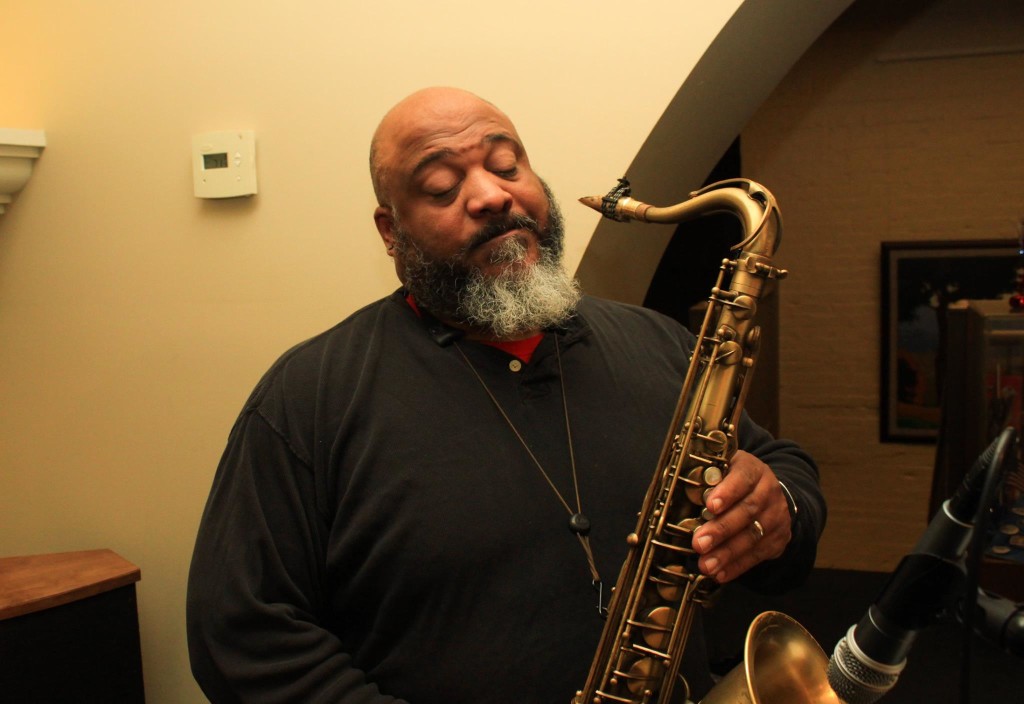 Hobee Luv, smooth holiday saxophonist.