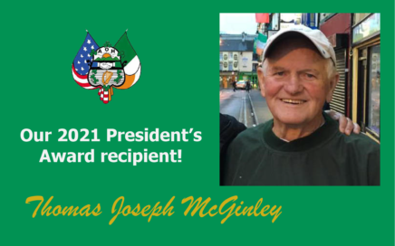 2021 President's Award Winner Thomas Joseph McGinley