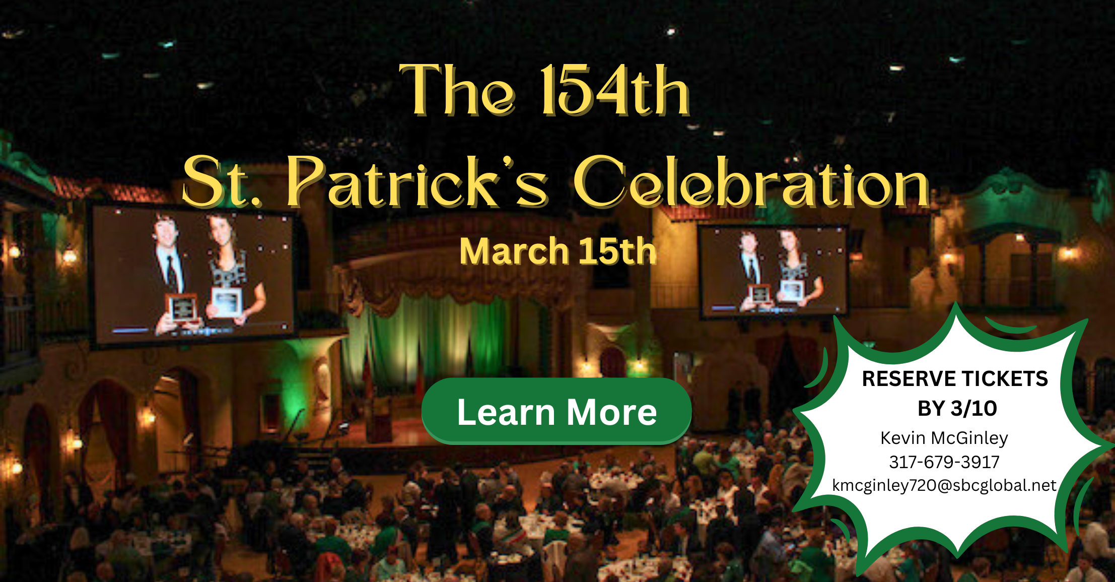  St. Patrick's Celebration 3/15/26- Ancient Order of Hibernians - Indianapolis 